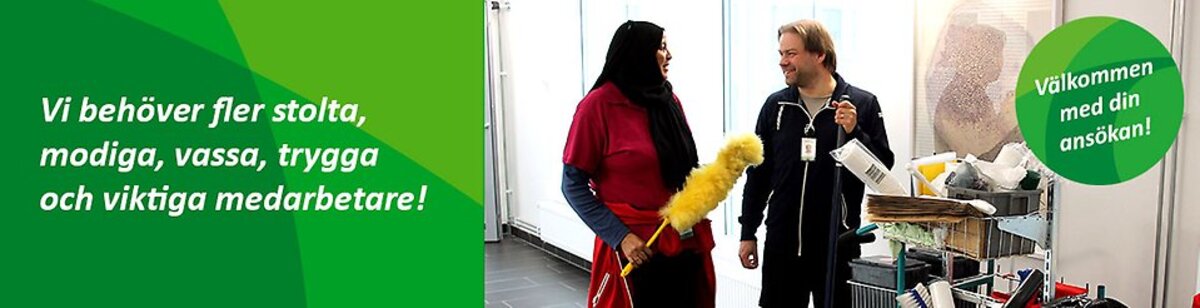Personal från städ- och verksamhetsservice