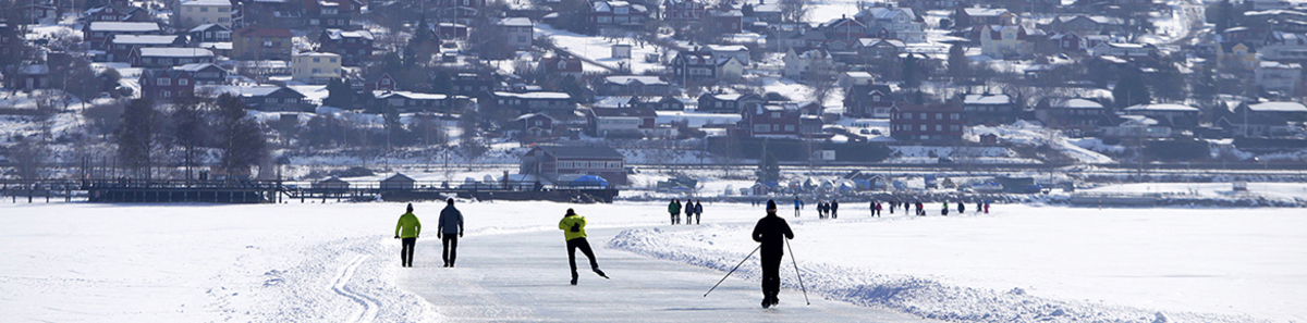 Vinter Siljan Lerdal is Foto M Litens